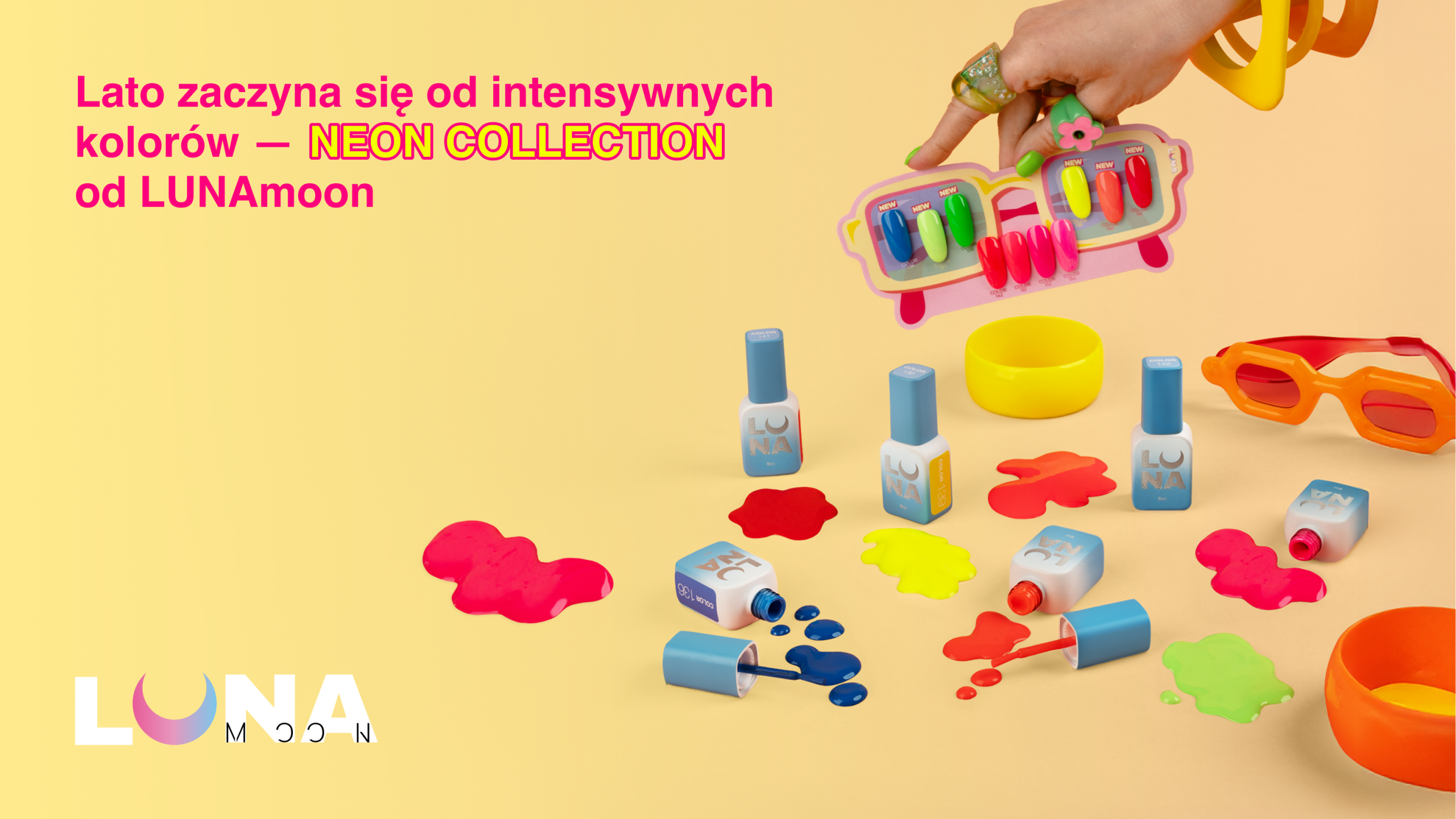 Lato zaczyna się od intensywnych kolorów — NEON COLLECTION od LUNAmoon